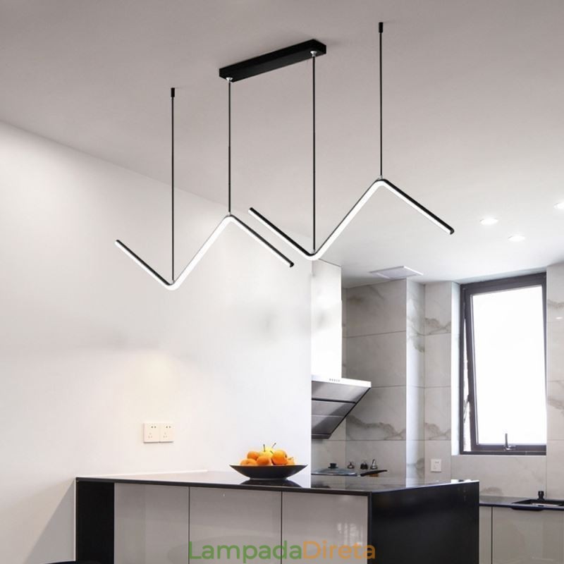 Luminária pendente minimalista decorativa