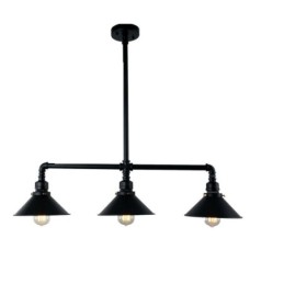 3 Luz Retro Industrial Vintage Water Pipe Pendant Light Chandelier Country Estilo Rústico