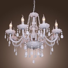 Lustre de cristal galvanizado rústico Lodge Crystal