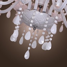 Lustre de cristal galvanizado rústico Lodge Crystal