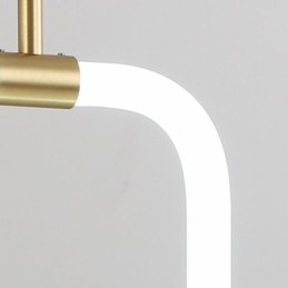 Luminária pendente simples e moderna de latão