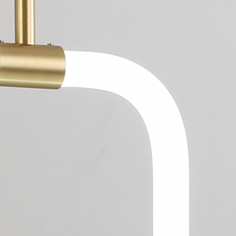 Luminária pendente simples e moderna de latão