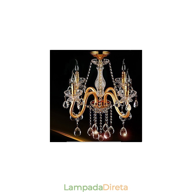 Lustre de vidro moderno contemporâneo tradicional clássico vintage com pintura em cristal