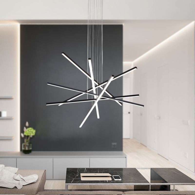 Luminária pendente de suspensão linear Luminária decorativa