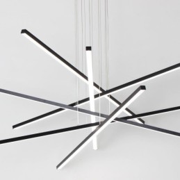 Luminária pendente de suspensão linear Luminária decorativa