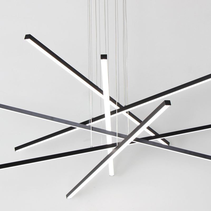Luminária pendente de suspensão linear Luminária decorativa