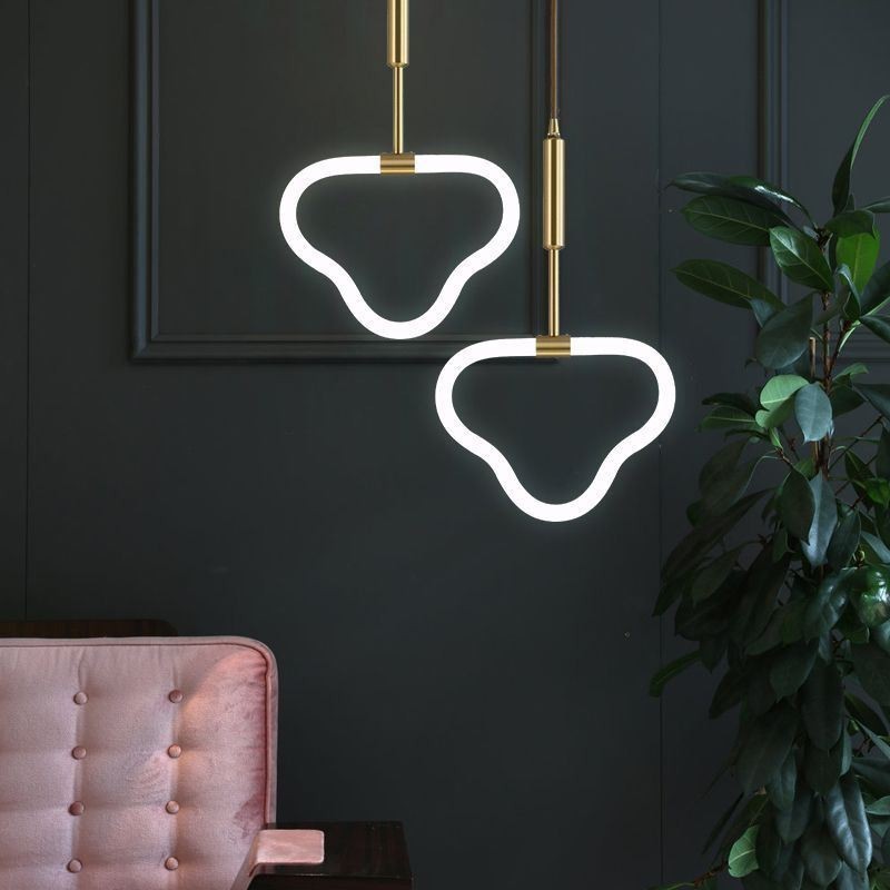 Luminária de teto moderna com ajuste de intensidade de luz acrílica l