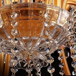 Lustre de vidro moderno contemporâneo tradicional clássico vintage com pintura em cristal