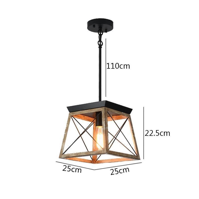 Luminária pendente estilo vintage com luz única