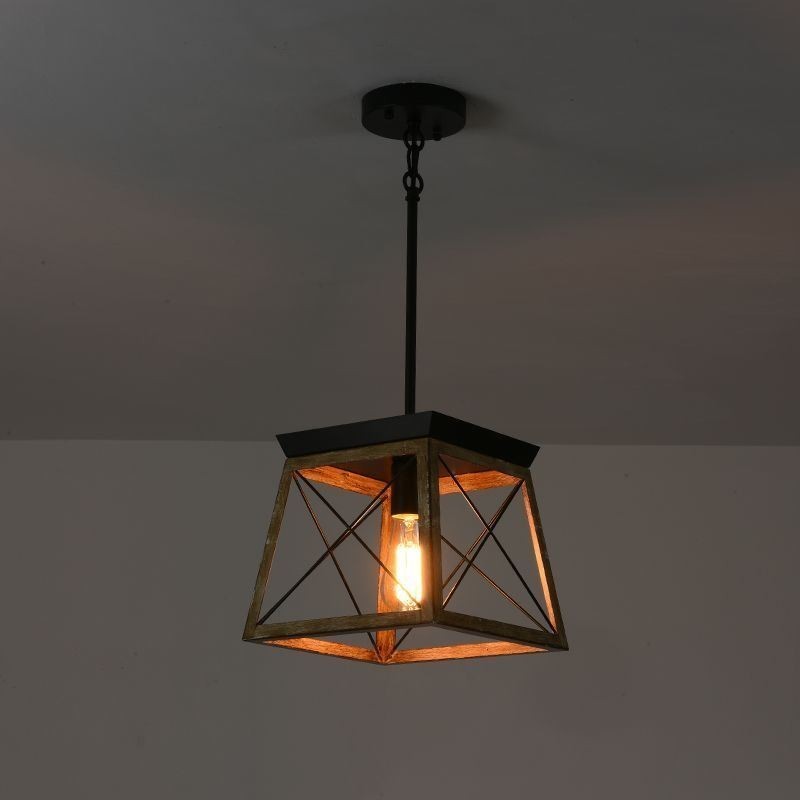 Luminária pendente estilo vintage com luz única
