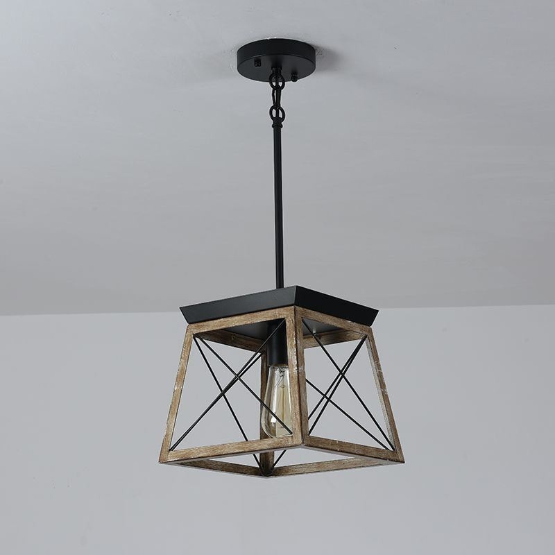 Luminária pendente estilo vintage com luz única