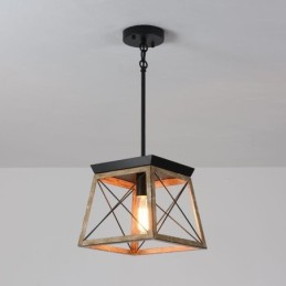 Luminária pendente estilo vintage com luz única