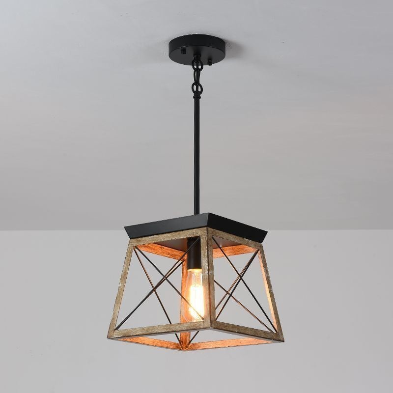 Luminária pendente estilo vintage com luz única