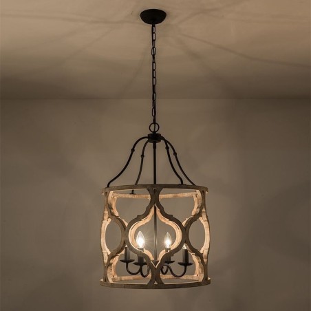 Luminária pendente estilo vintage com 4 lanternas Luminária pendente estilo vintage com 4 lanternas
