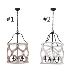 Luminária pendente estilo vintage com 4 lanternas