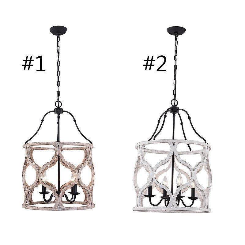 Luminária pendente estilo vintage com 4 lanternas