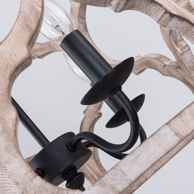 Luminária pendente estilo vintage com 4 lanternas