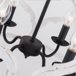 Luminária pendente estilo vintage com 4 lanternas
