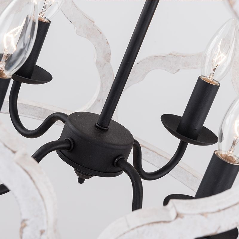 Luminária pendente estilo vintage com 4 lanternas