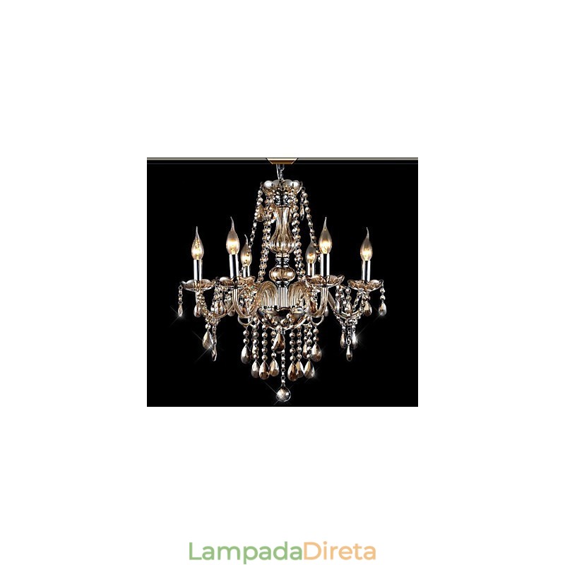 Lustre moderno contemporâneo tradicional clássico vintage cristal galvanizado vidro