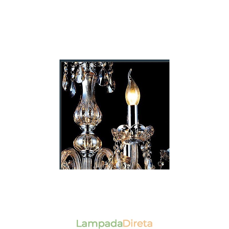 Lustre moderno contemporâneo tradicional clássico vintage cristal galvanizado vidro