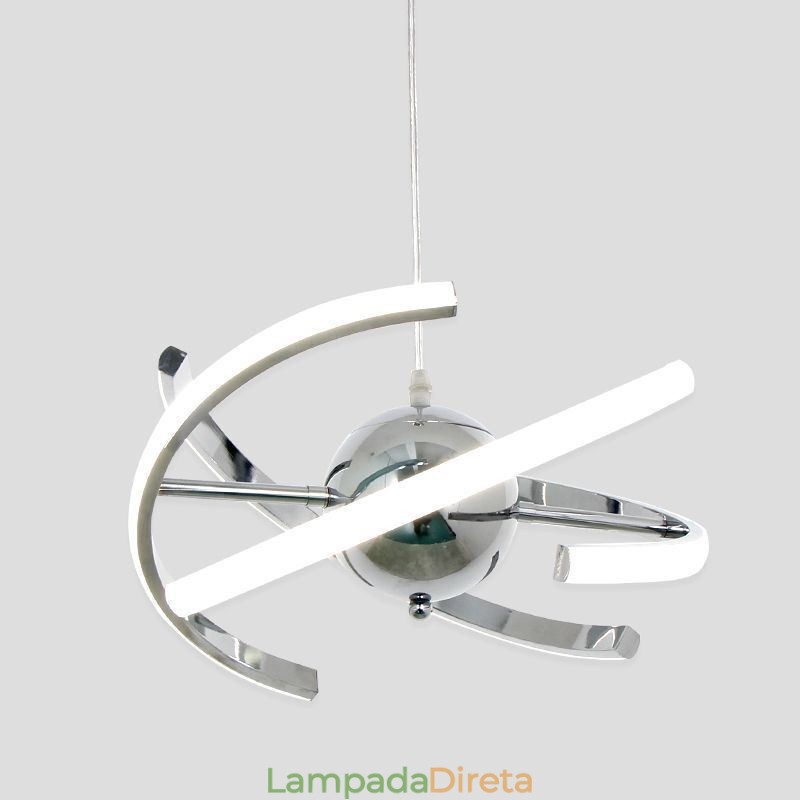 Luminária pendente de globo giratória Luminária de teto decorativa