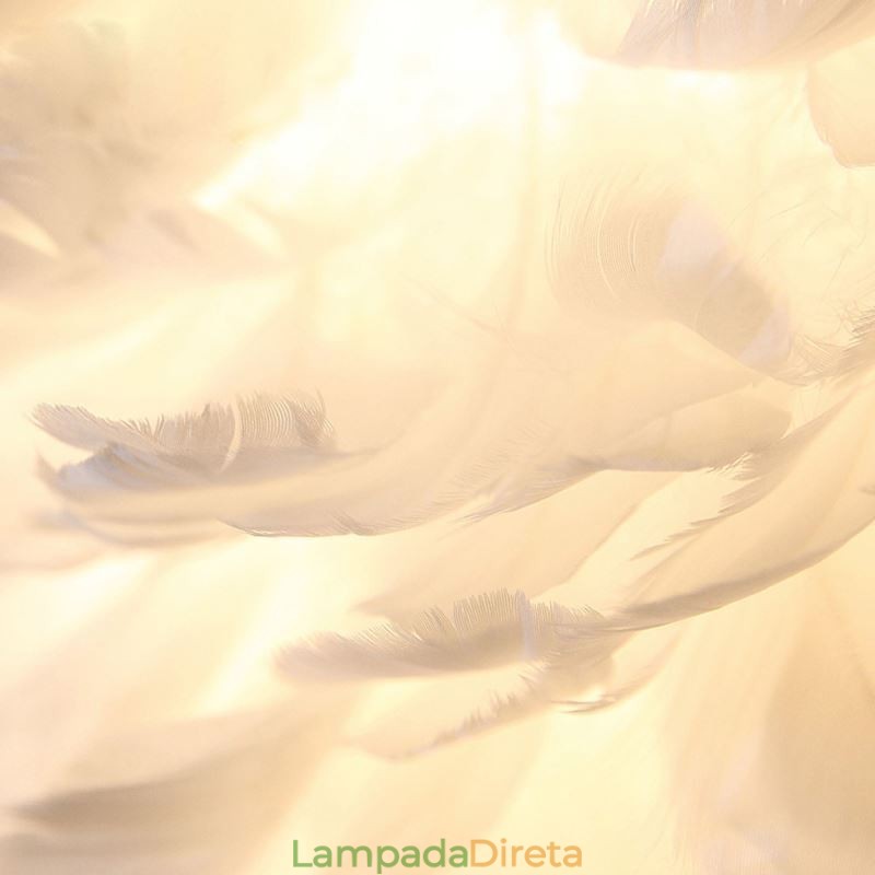 Luminária pendente decorativa Pretty Feather
