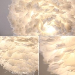 Luminária pendente decorativa Pretty Feather