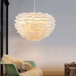 Luminária pendente decorativa Pretty Feather