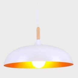 Luminária pendente moderna minimalista decorativa preta e branca