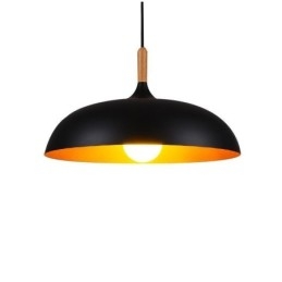 Luminária pendente moderna minimalista decorativa preta e branca