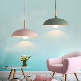 Luminária pendente moderna Luminária pendente colorida Macaron