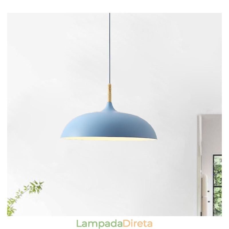 Luminária pendente moderna Luminária pendente colorida Macaron