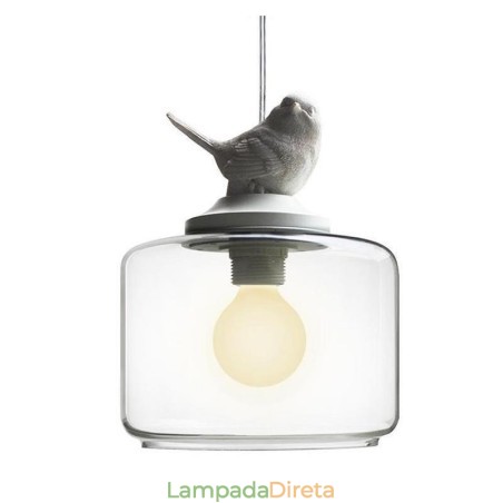 Luminária pendente de vidro estilo retrô Little Bird Iluminação decorativa Luminária pendente de vidro estilo retrô Little Bird Iluminação decorativa