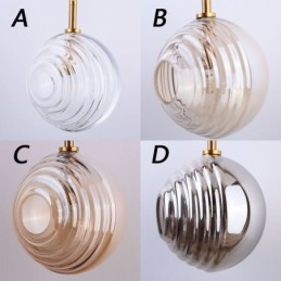 Luminária pendente de vidro criativa decorativa globo de vidro loft