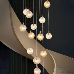 Luminária pendente de vidro criativa decorativa globo de vidro loft