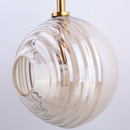 Luminária pendente de vidro criativa decorativa globo de vidro loft