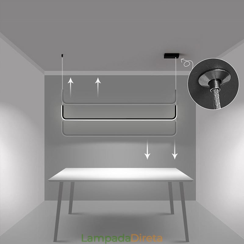Luminária pendente moderna e minimalista