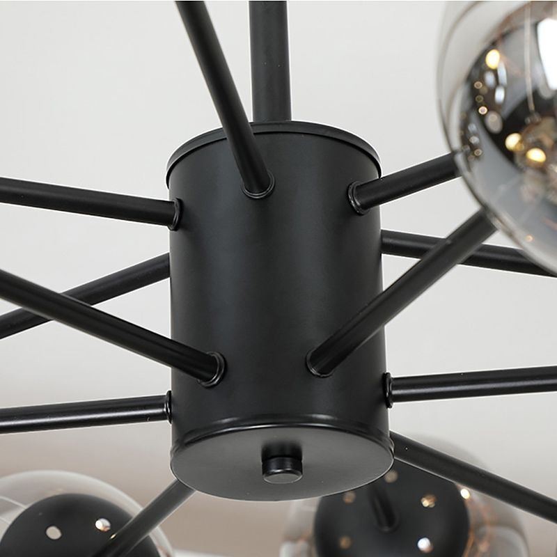 Luminária pendente Magic Bean estilo nórdico, luminária pendente Gypsophila com bola de vidro