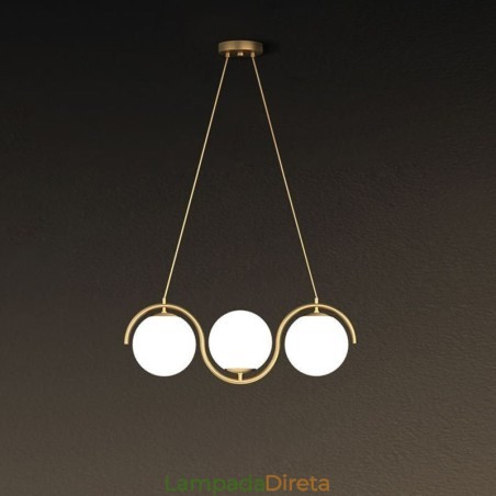 Luminária pendente moderna de globo de vidro Luminária minimalista Luminária pendente moderna de globo de vidro Luminária minimalista