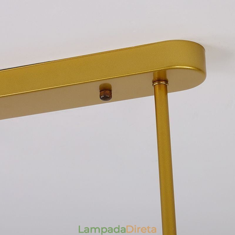 Lustre Globo de Vidro Tipo Horizontal Pendente Luz