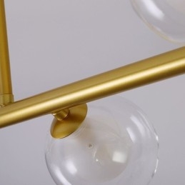Lustre Globo de Vidro Tipo Horizontal Pendente Luz