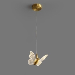 Luminária pendente de acrílico borboleta luminária de teto