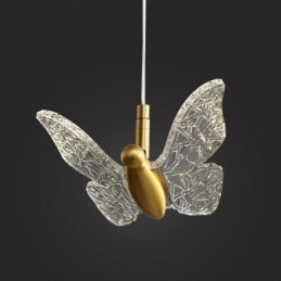 Luminária pendente de acrílico borboleta luminária de teto