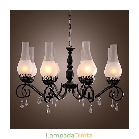 Lustre de pintura estilo vela clássico tradicional Lustre de pintura estilo vela clássico tradicional