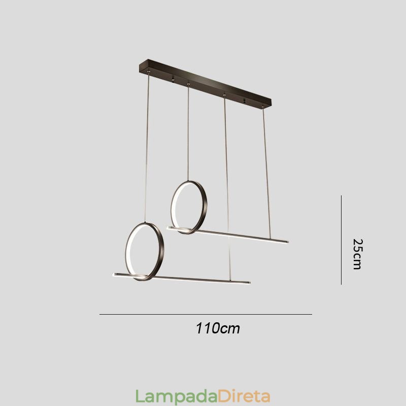 Luminária pendente minimalista decorativa