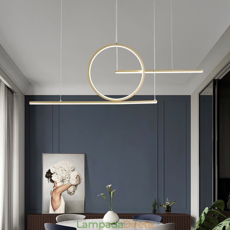 Luminária pendente minimalista decorativa