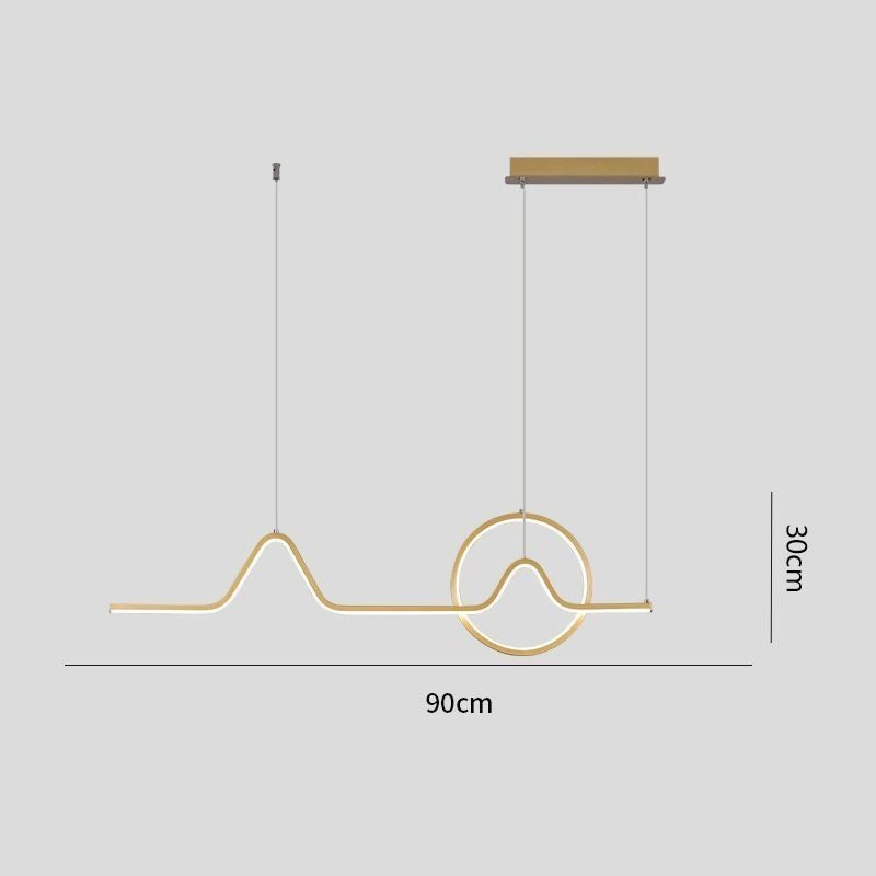 Luminária pendente minimalista decorativa 52W