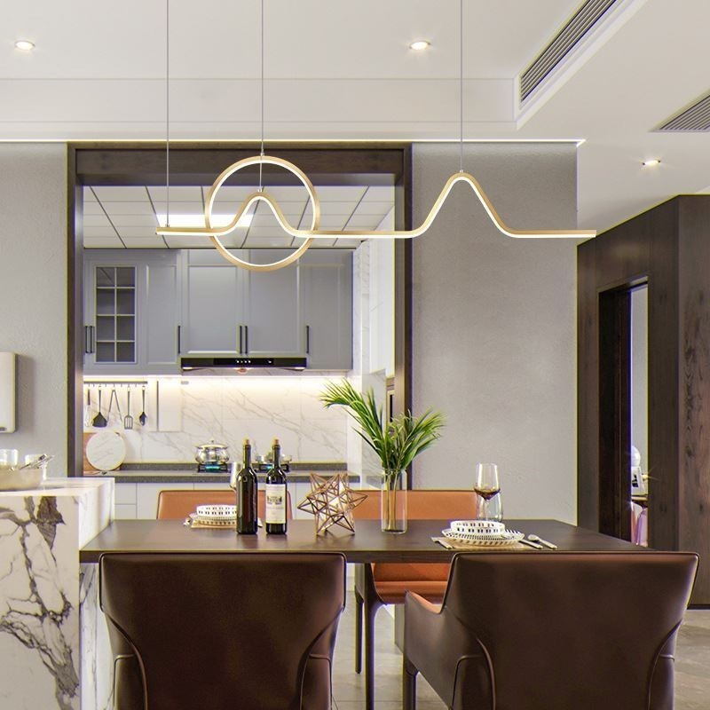 Luminária pendente minimalista decorativa 52W