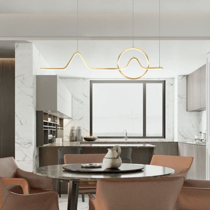 Luminária pendente minimalista decorativa 52W